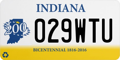 IN license plate 029WTU