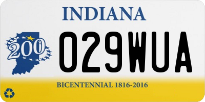 IN license plate 029WUA