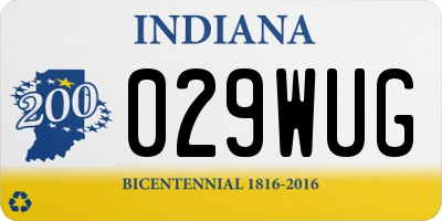 IN license plate 029WUG