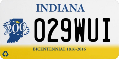 IN license plate 029WUI