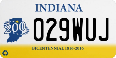 IN license plate 029WUJ