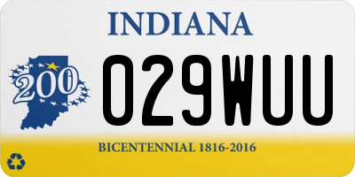 IN license plate 029WUU