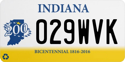 IN license plate 029WVK
