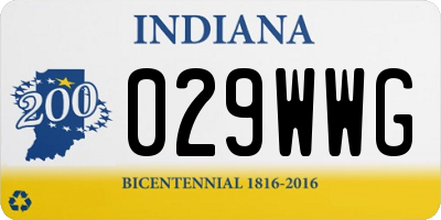 IN license plate 029WWG