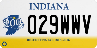 IN license plate 029WWV
