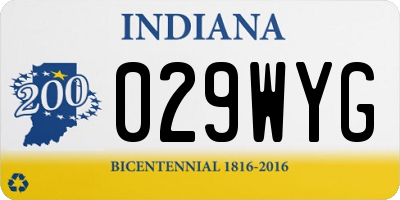 IN license plate 029WYG