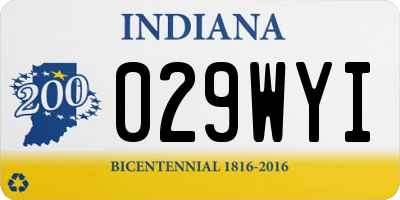 IN license plate 029WYI