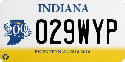 IN license plate 029WYP