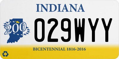 IN license plate 029WYY