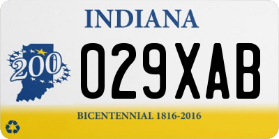 IN license plate 029XAB