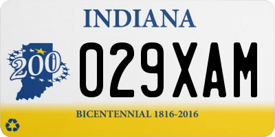 IN license plate 029XAM