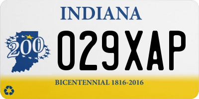 IN license plate 029XAP