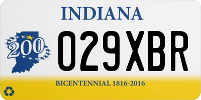 IN license plate 029XBR