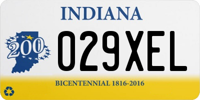 IN license plate 029XEL