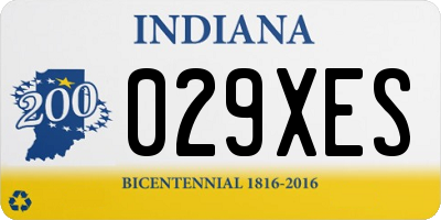 IN license plate 029XES