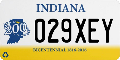 IN license plate 029XEY