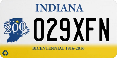 IN license plate 029XFN