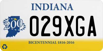 IN license plate 029XGA