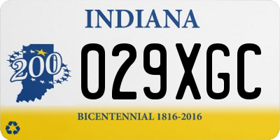 IN license plate 029XGC