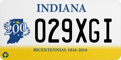 IN license plate 029XGI