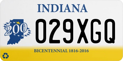 IN license plate 029XGQ