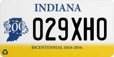 IN license plate 029XHO