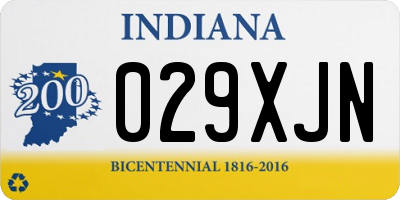 IN license plate 029XJN