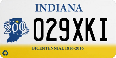 IN license plate 029XKI