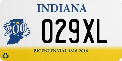 IN license plate 029XL