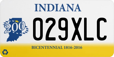 IN license plate 029XLC