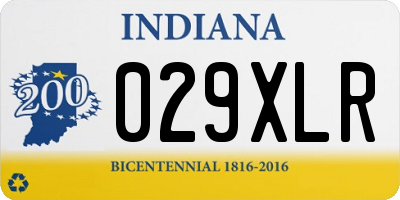 IN license plate 029XLR