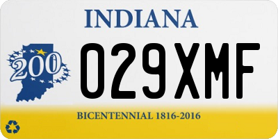 IN license plate 029XMF