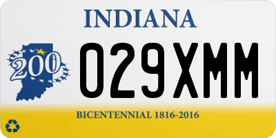 IN license plate 029XMM