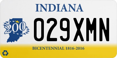 IN license plate 029XMN