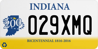 IN license plate 029XMQ