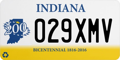 IN license plate 029XMV
