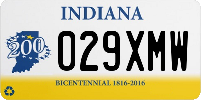 IN license plate 029XMW