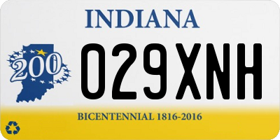 IN license plate 029XNH