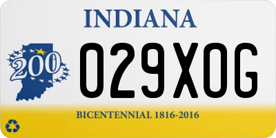 IN license plate 029XOG