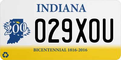IN license plate 029XOU
