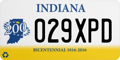 IN license plate 029XPD