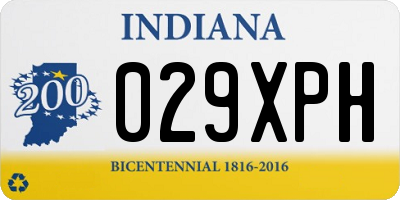 IN license plate 029XPH