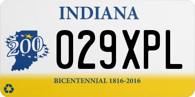 IN license plate 029XPL