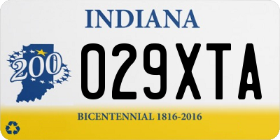 IN license plate 029XTA