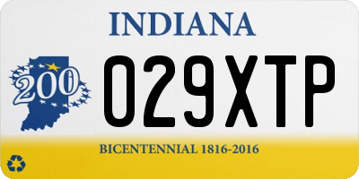 IN license plate 029XTP