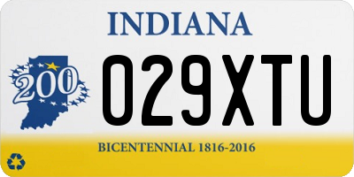 IN license plate 029XTU