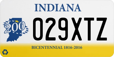 IN license plate 029XTZ