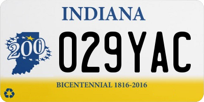 IN license plate 029YAC