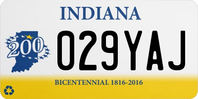 IN license plate 029YAJ