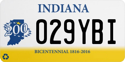 IN license plate 029YBI